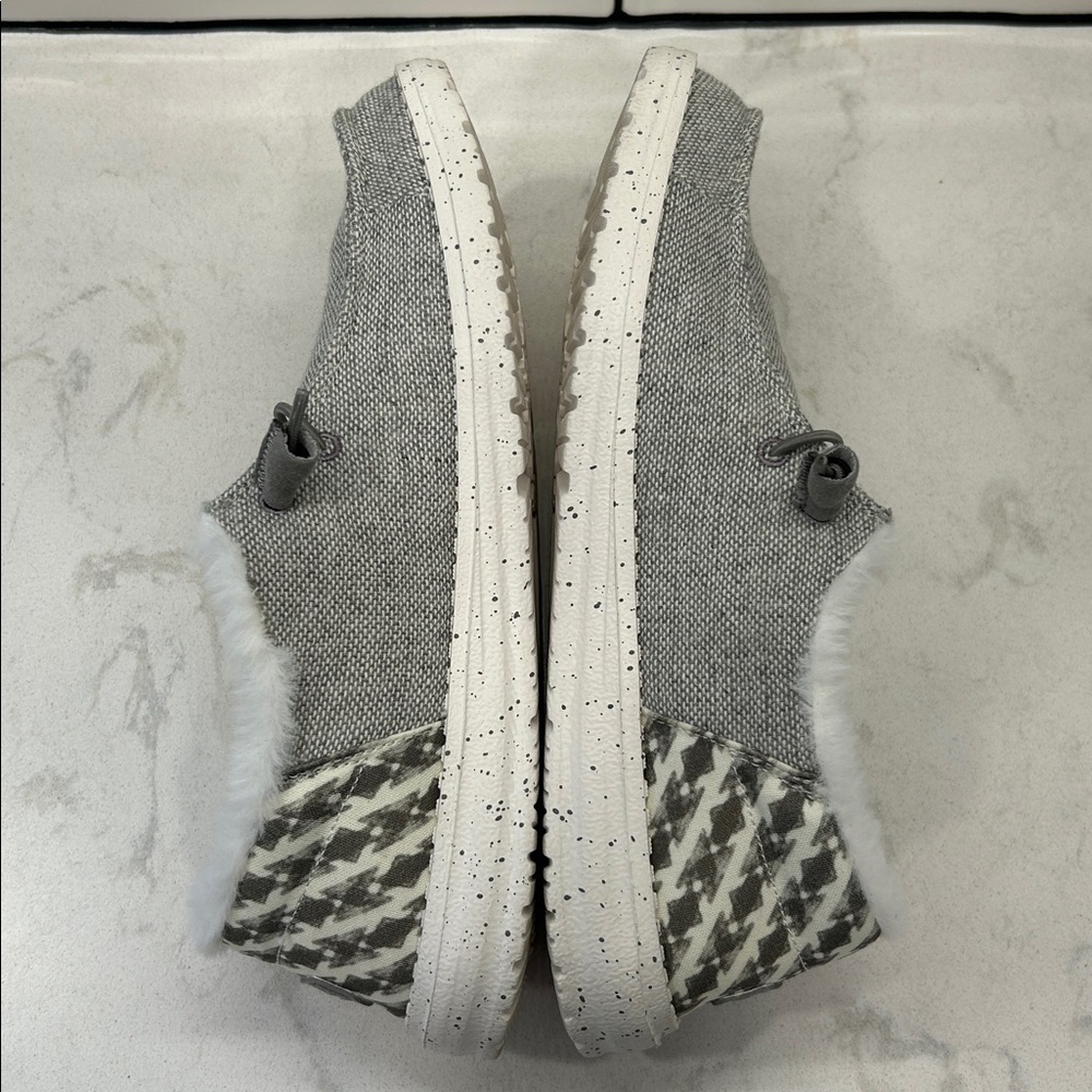 Hey Dude Wendy Funk Wool Light Grey Slip On Shoe Women's Size 9 - Picture 5 of 16